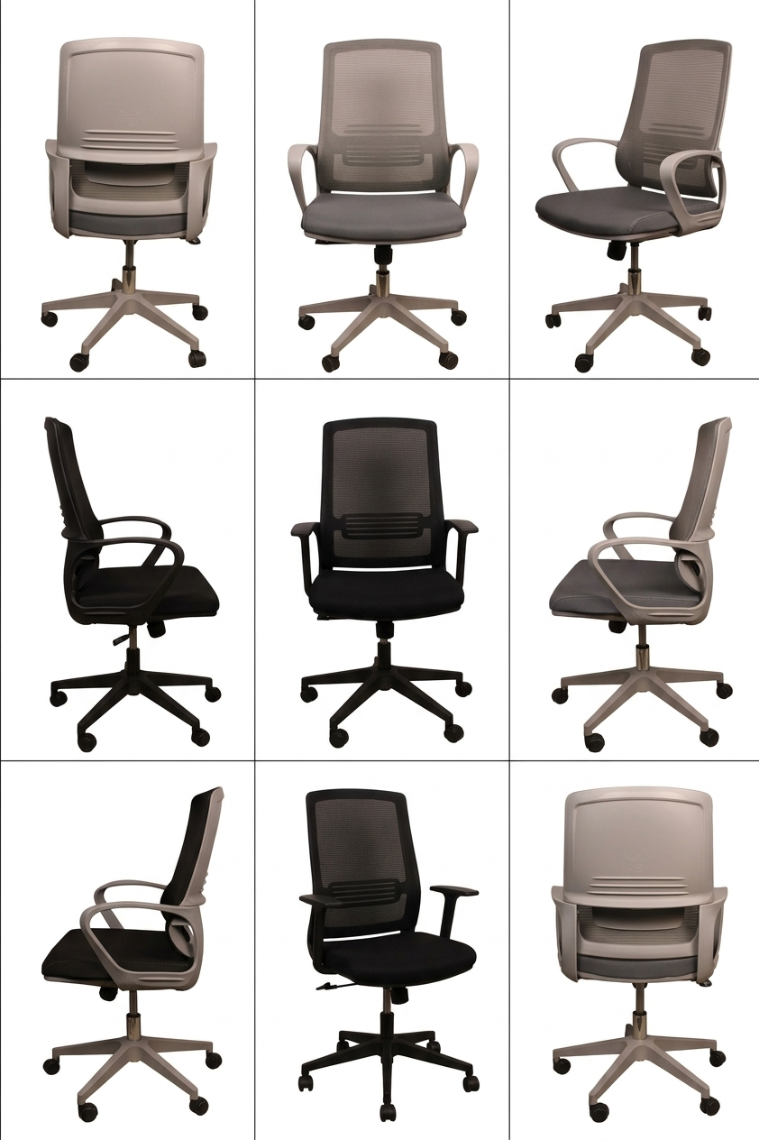 Ergonomic Mesh Office Chair ~ Mid Back, Lumbar Support - Image 10