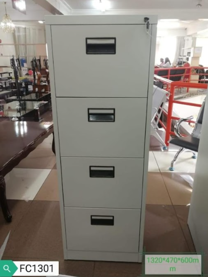 4 DRAWER STEEL FILING CABINET - Image 2