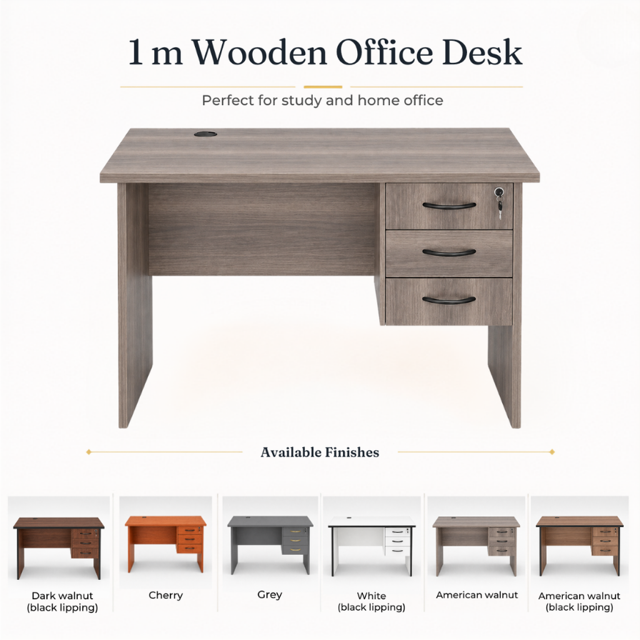 1 m Wooden Office & Study Desk