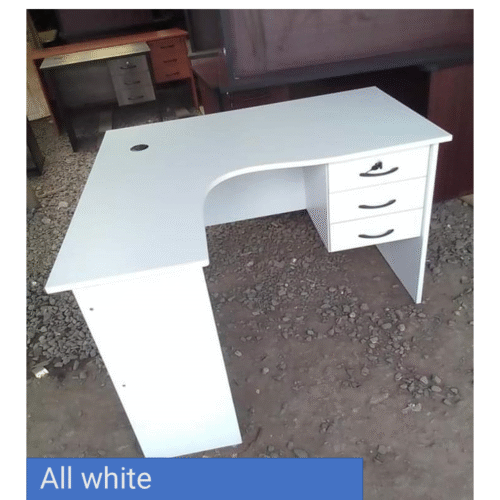 4 x 4 ft L~Shaped Corner Office Desk ~ Spacious and Durable