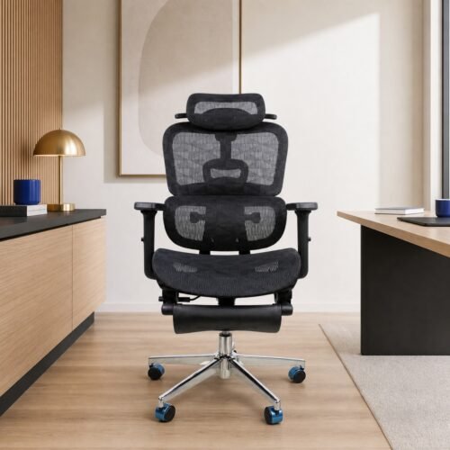 AeroFlex Black Executive Ergonomic Mesh Office Chair