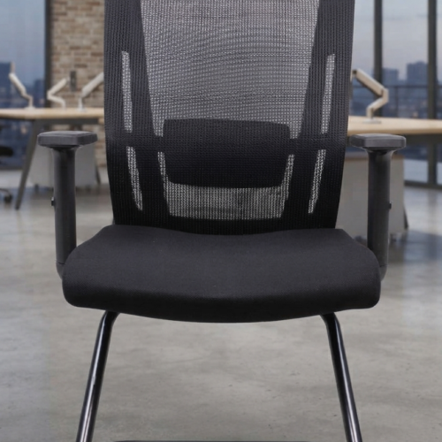 Ergonomic Mesh-Back Cantilever Visitor Chair