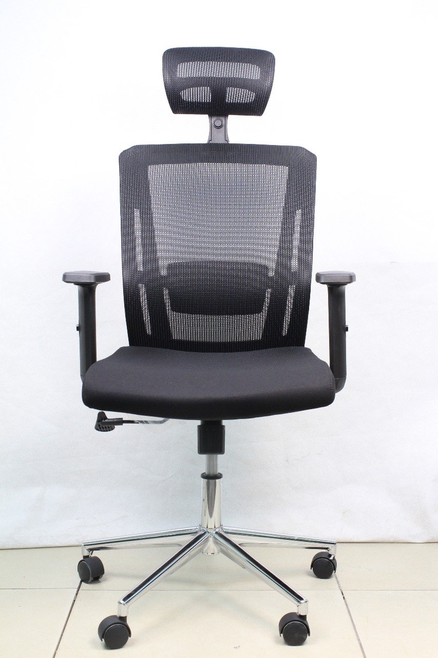 High-Back Ergonomic Mesh Office Chair with Headrest - Image 2
