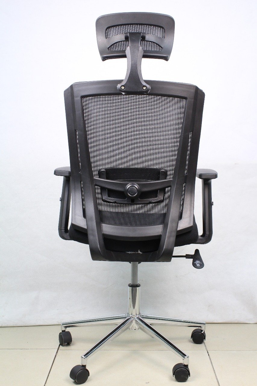 High-Back Ergonomic Mesh Office Chair with Headrest - Image 3